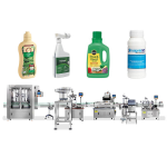 Línia automàtica d'etiquetatge d'ompliment de fertilitzants líquids de plaguicides