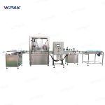 Línia d'etiquetatge automàtica d'ompliment de petites ampolles de cosmètics