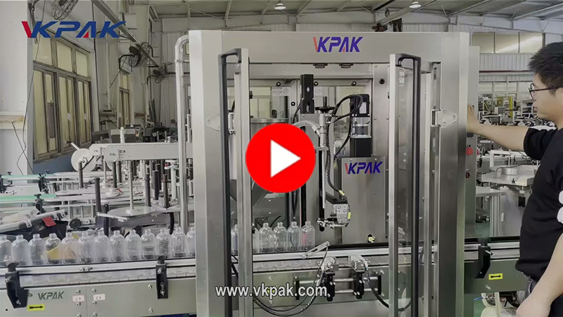 Línia d'ompliment d'un sol cap per a salsa, xampú