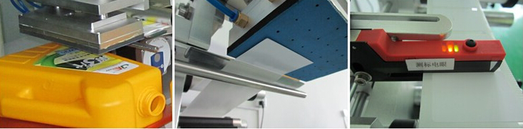 Màquina etiquetadora de bosses de plàstic semiautomàtica per a superfície plana