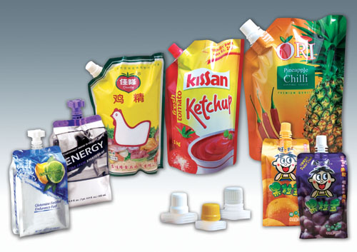 spout bags after filling bosses d'un sol cap d'ompliment amb tremuja .jpg