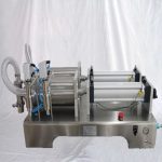 Màquina d'ompliment d'oli d'engranatge pneumàtic de dos caps de 5000 ml semiautomàtica