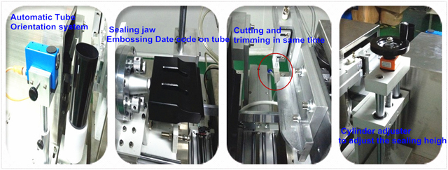 Ultrasound sealing machine for tubes Segellador de tubs per ultrasons